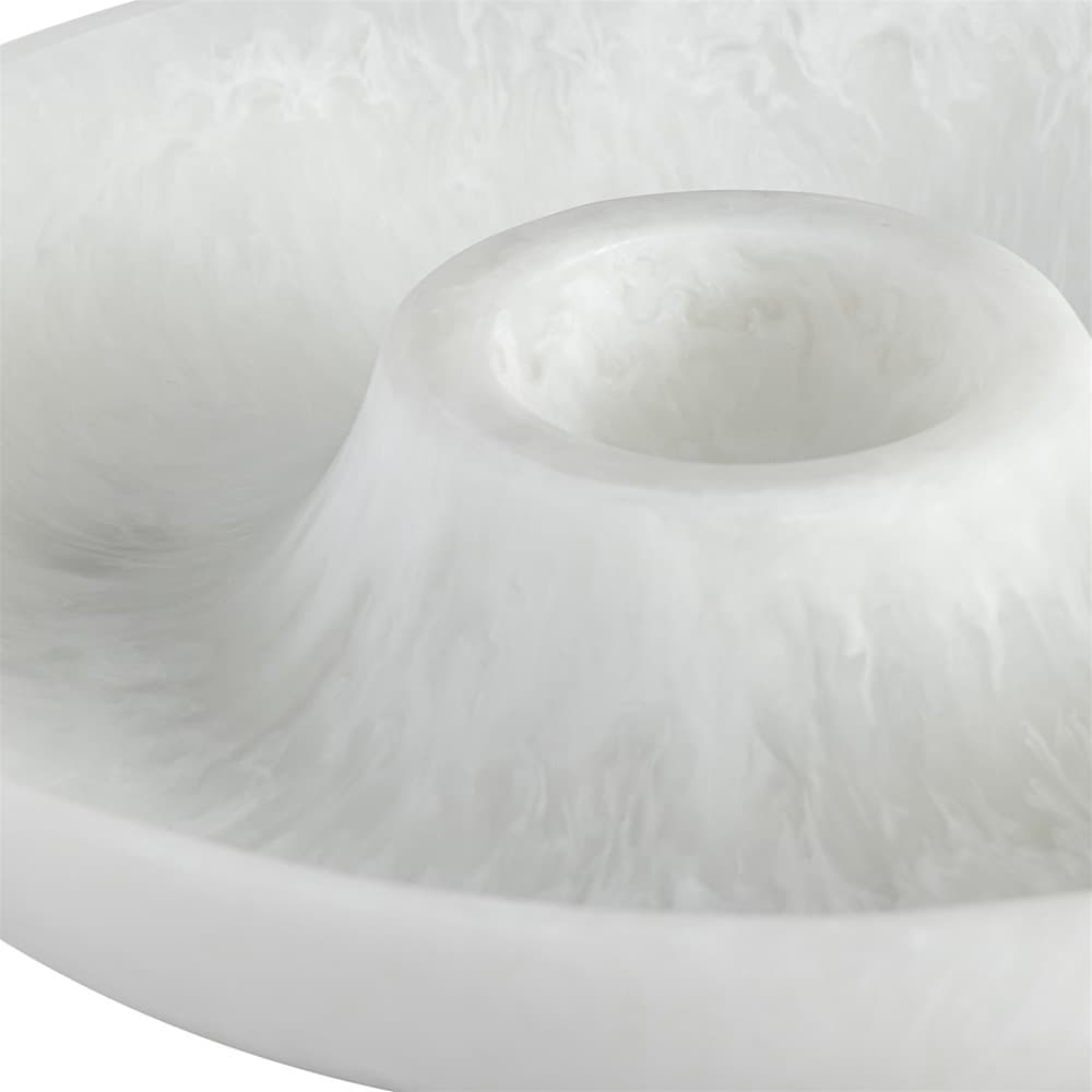 White Resin Chip and Dip Set by BIDKhome - Image 5