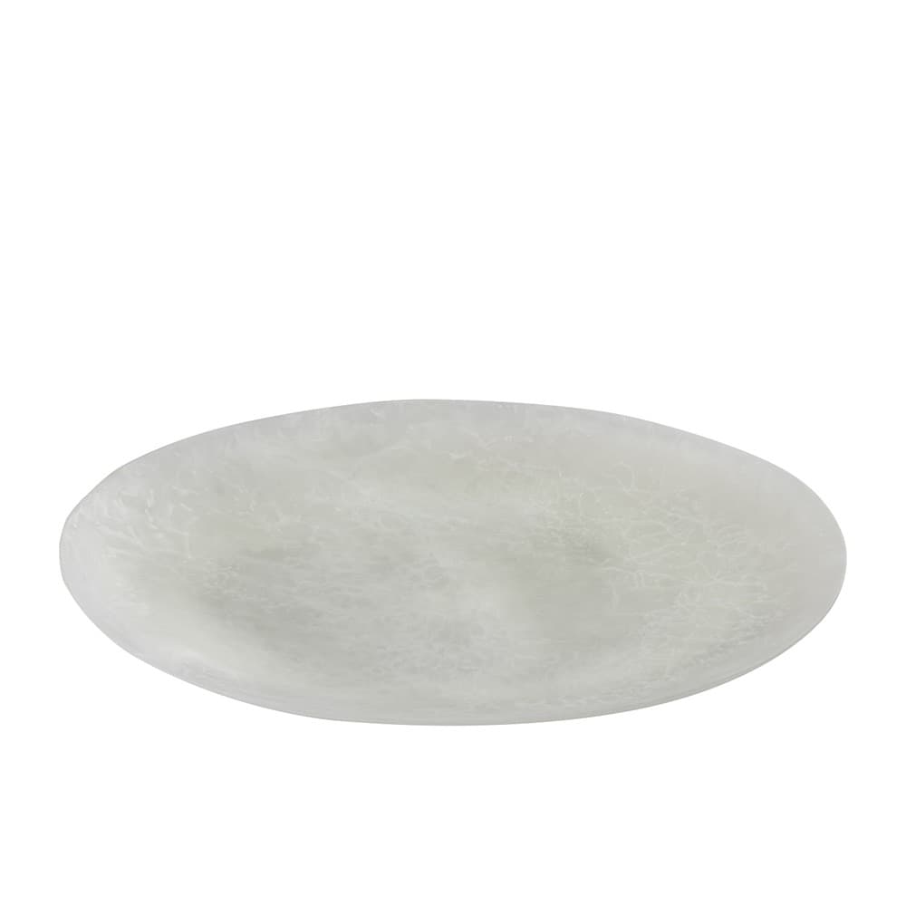 White Oval Resin Platters Set of 2 by BIDKhome - Image 3
