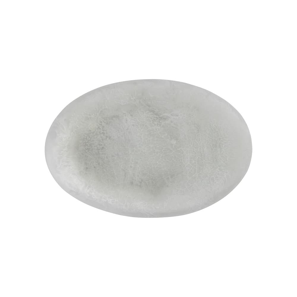 White Oval Resin Platters Set of 2 by BIDKhome - Image 6