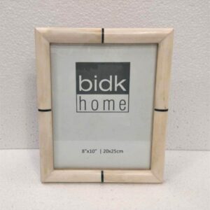 White Bone with Black Stripe Frames in Four Sizes by BIDKhome