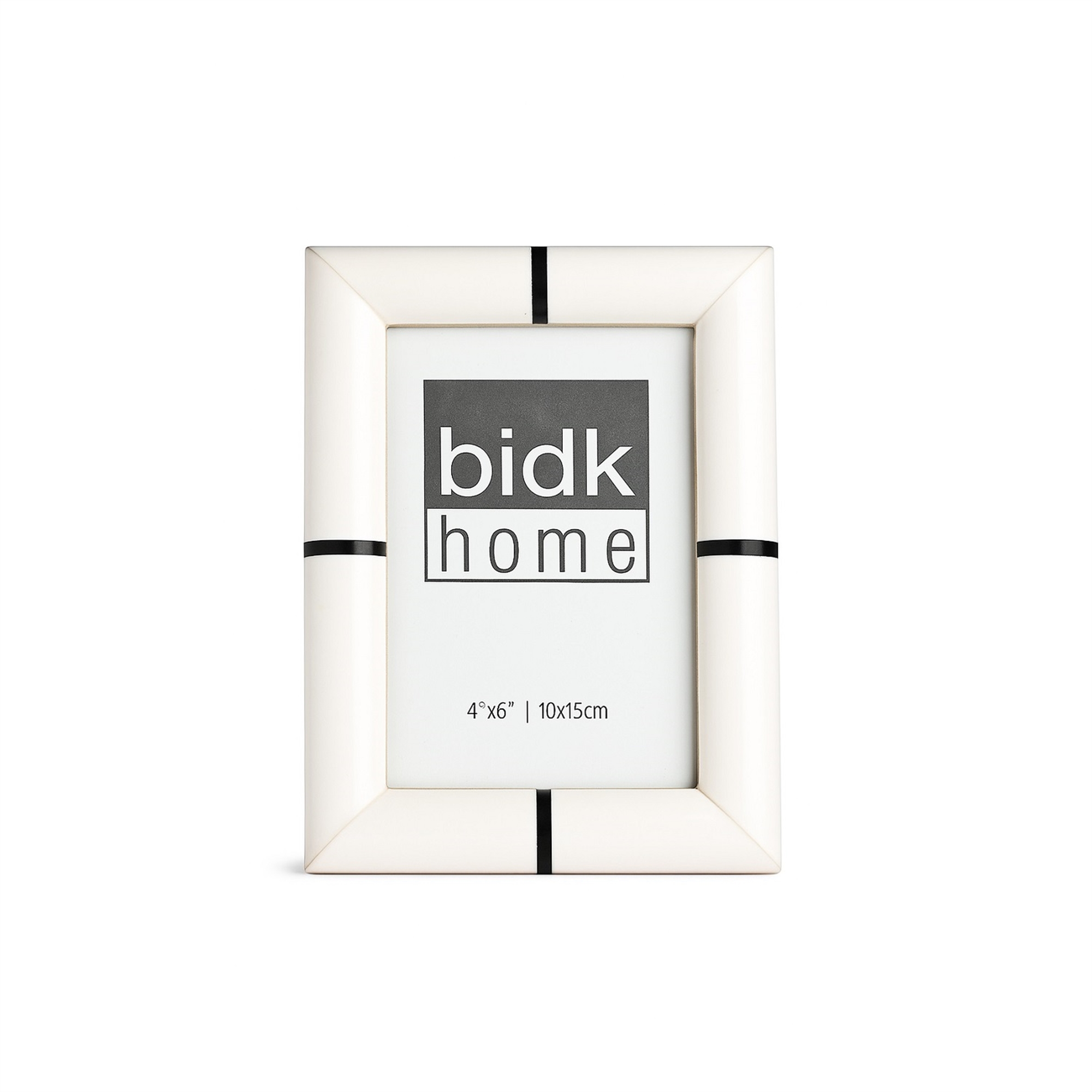 White Bone with Black Stripe Frames in Four Sizes by BIDKhome - Image 4