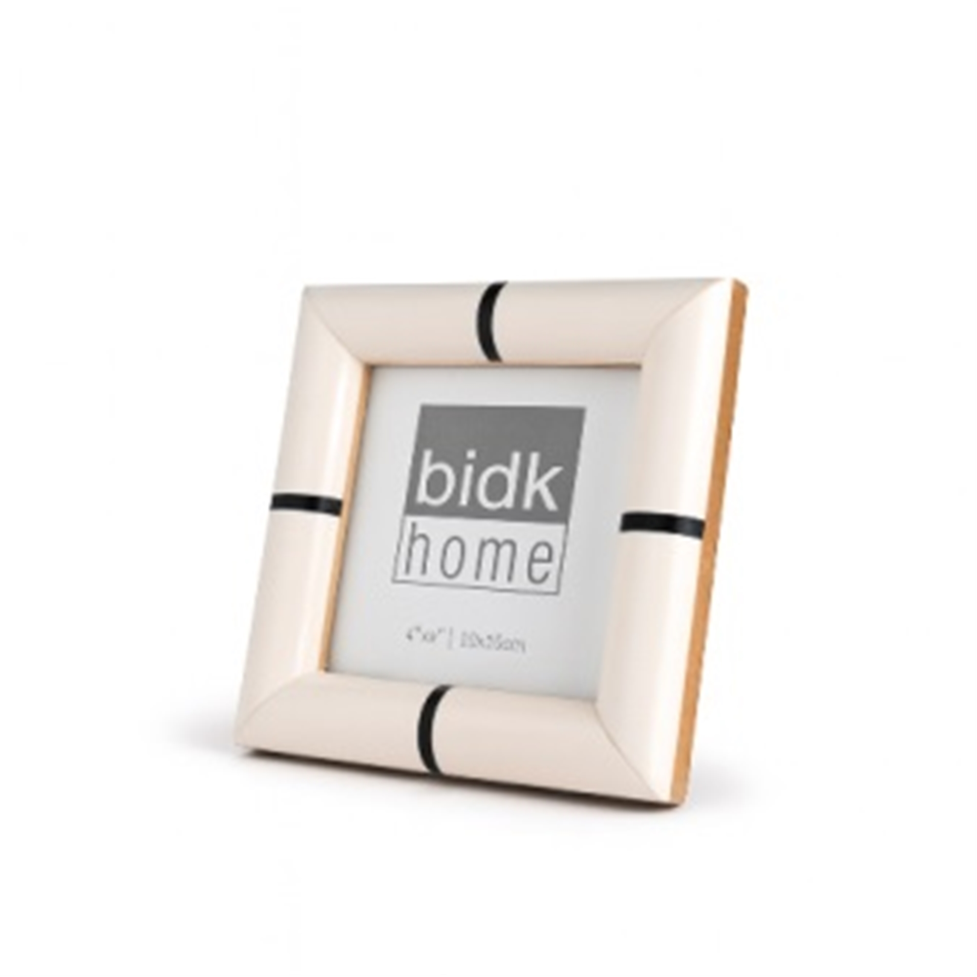White Bone with Black Stripe Frames in Four Sizes by BIDKhome - Image 6
