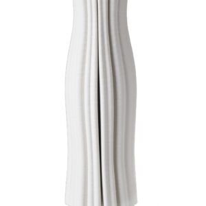 White 3D Printed Ceramic Vases by BIDKhome