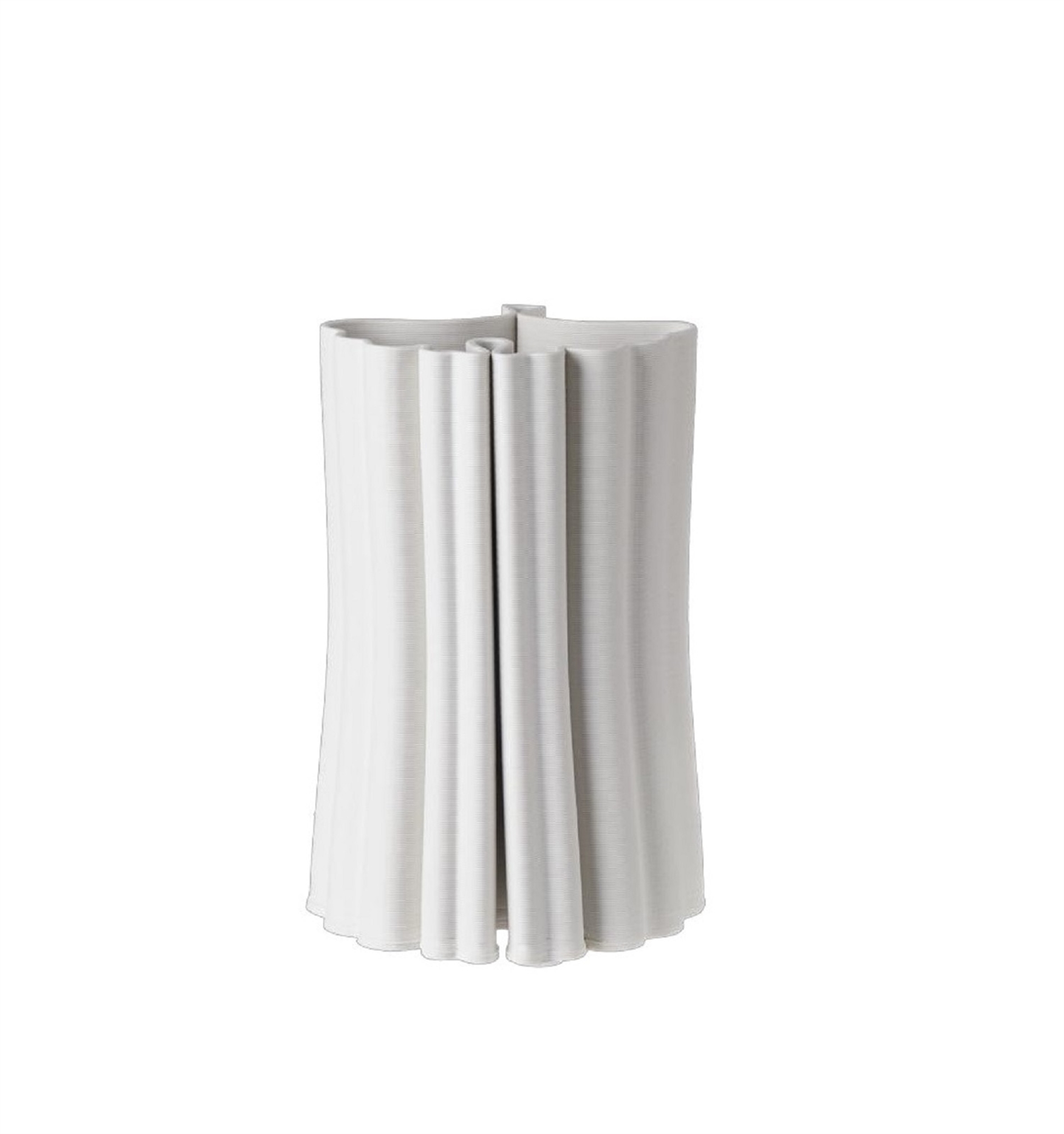 White 3D Printed Ceramic Vases by BIDKhome - Image 2