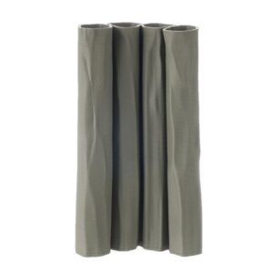 Gray 3D Printed Ceramic Vases by BIDKhome