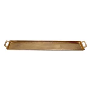 Antique Brass 5" x 30" Aluminum Tray by BIDKhome