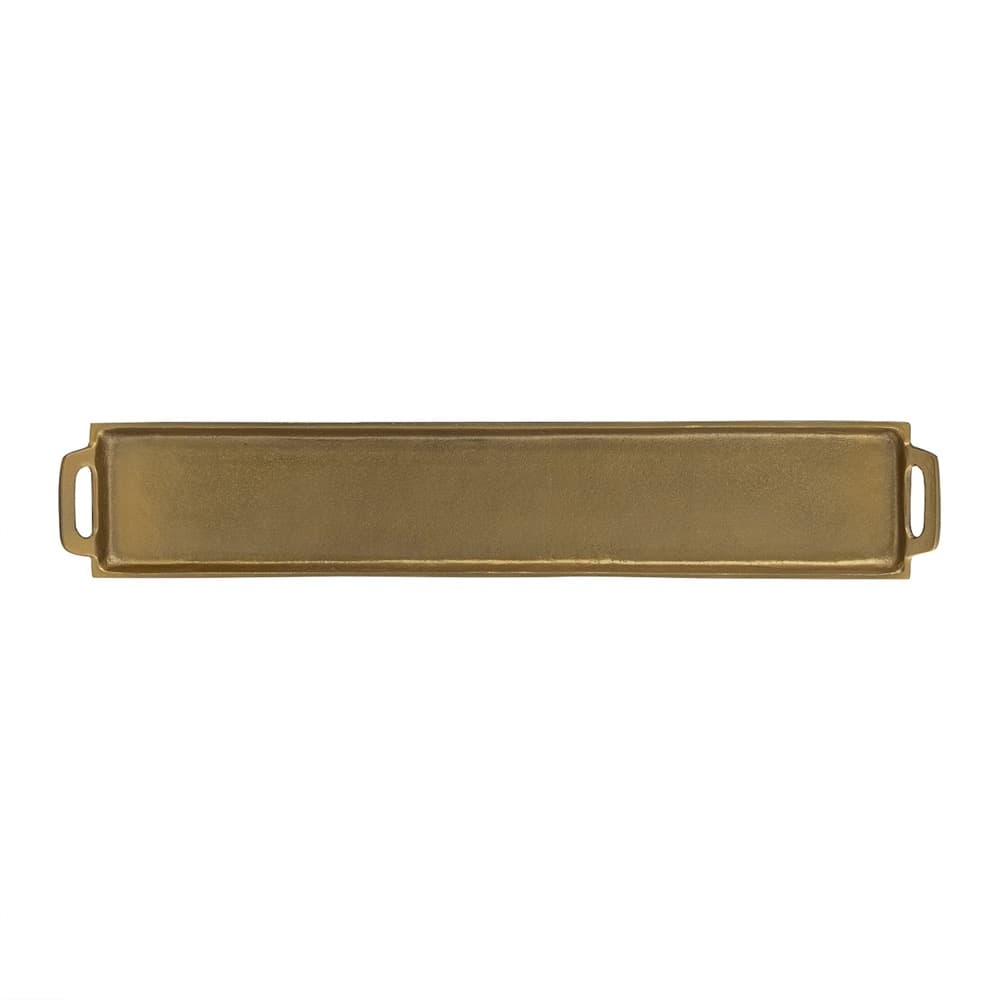 Antique Brass 5" x 30" Aluminum Tray by BIDKhome - Image 4