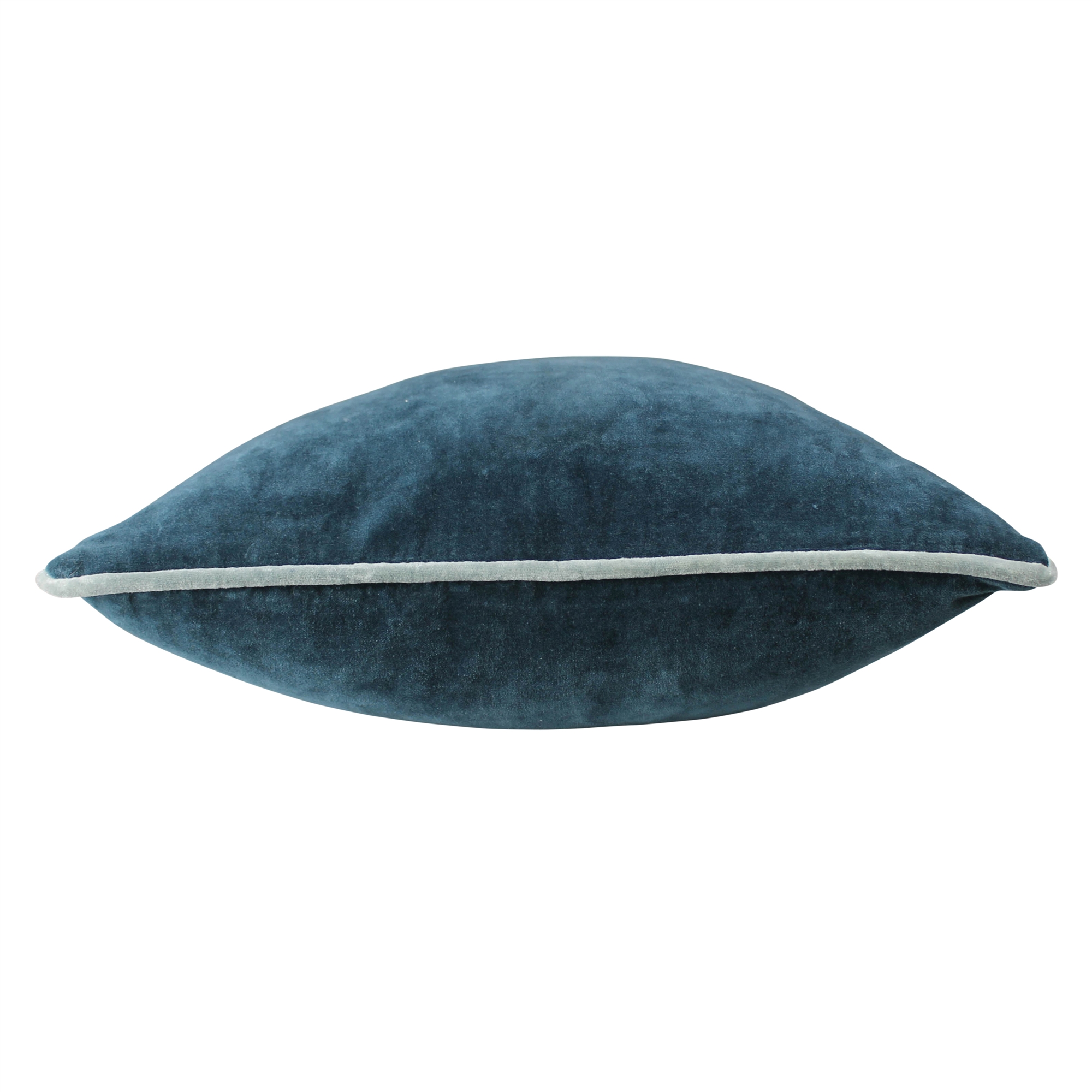 Andover Steel Blue Velvet Pillow by HomArt - Image 2