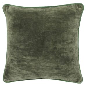 Andover Jupiter Green Velvet Pillow by HomArt