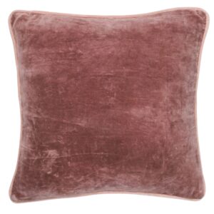Andover Rosewood Red Velvet Pillow by HomArt