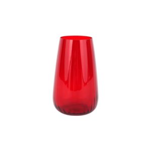 Francesca Red High Ball Glass by VIETRI