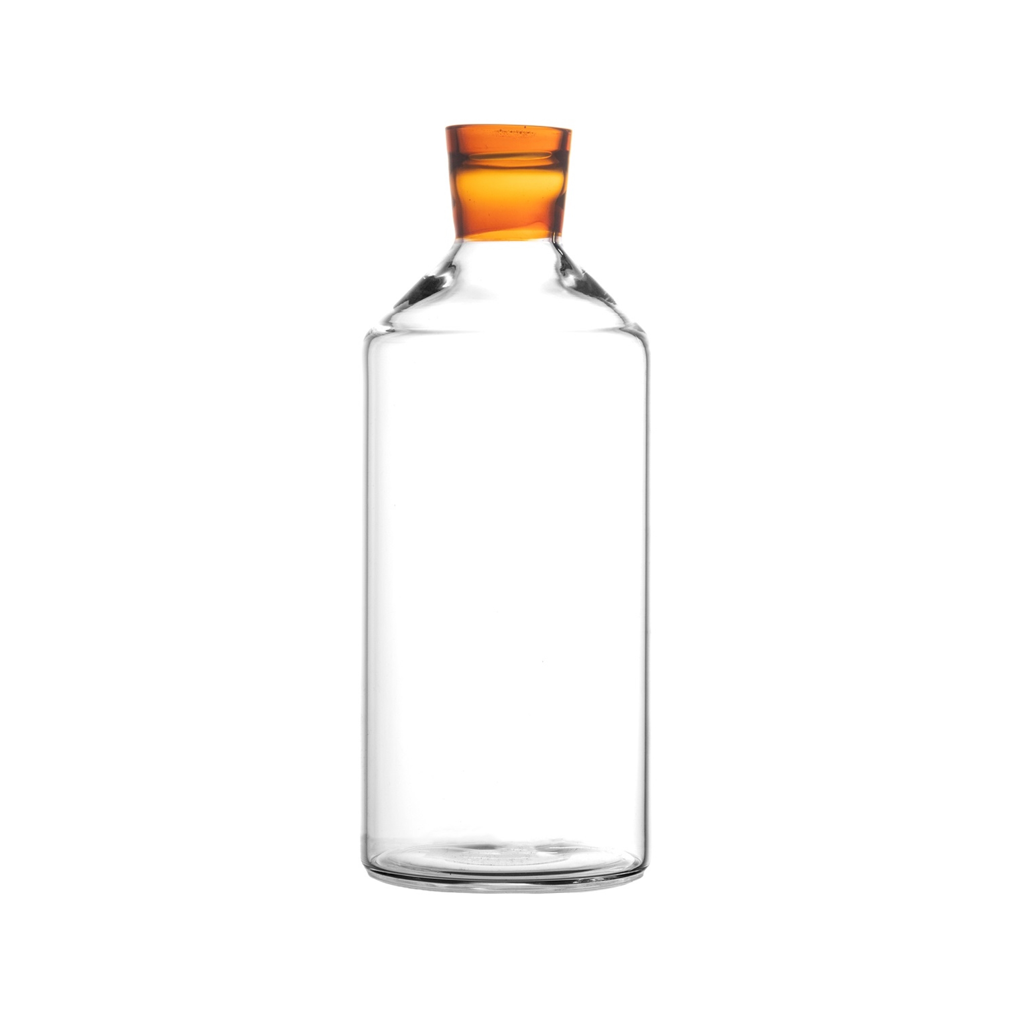 Tarifa Amber and Clear Glass Carafe by Pomax