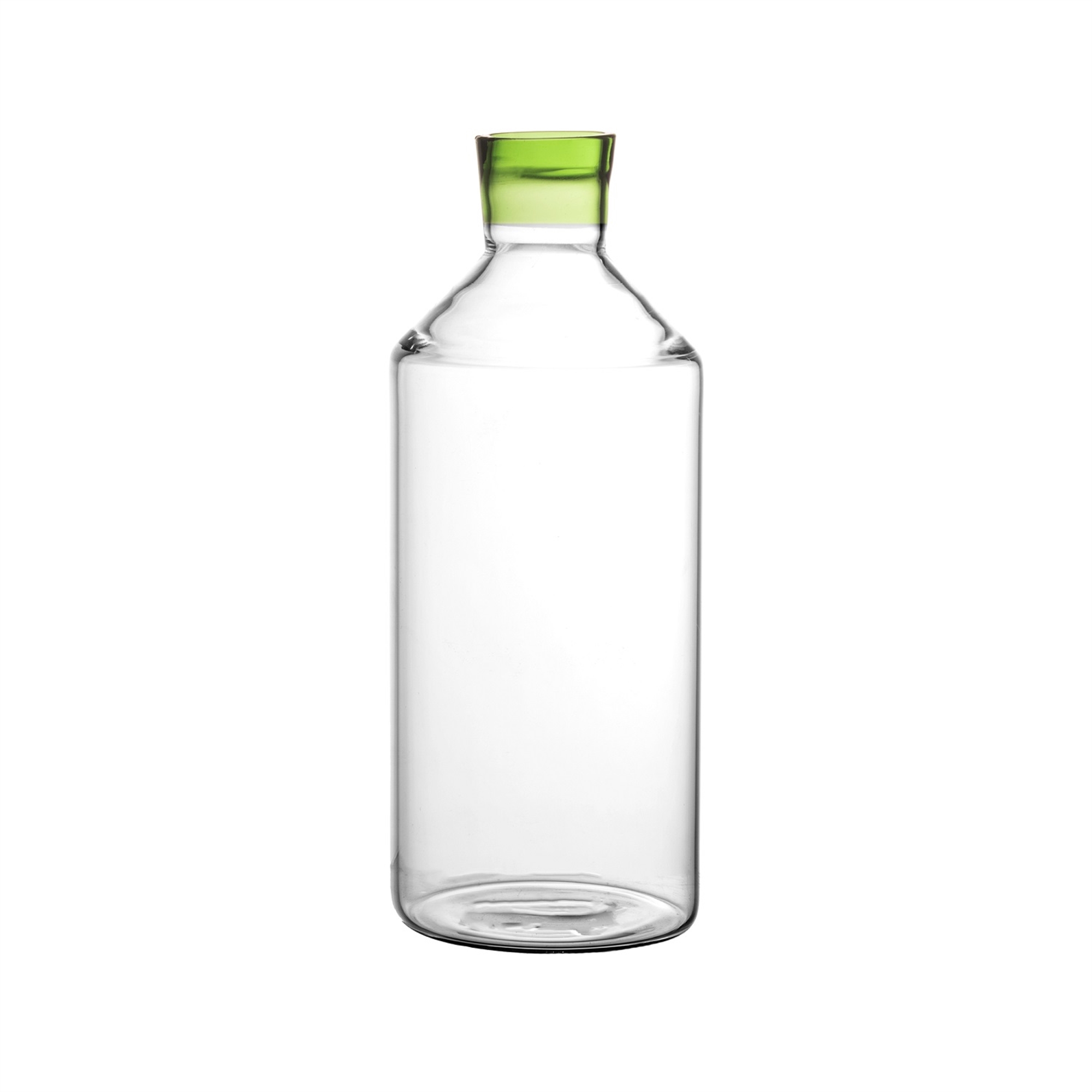 Tarifa Green and Clear Glass Carafe by Pomax