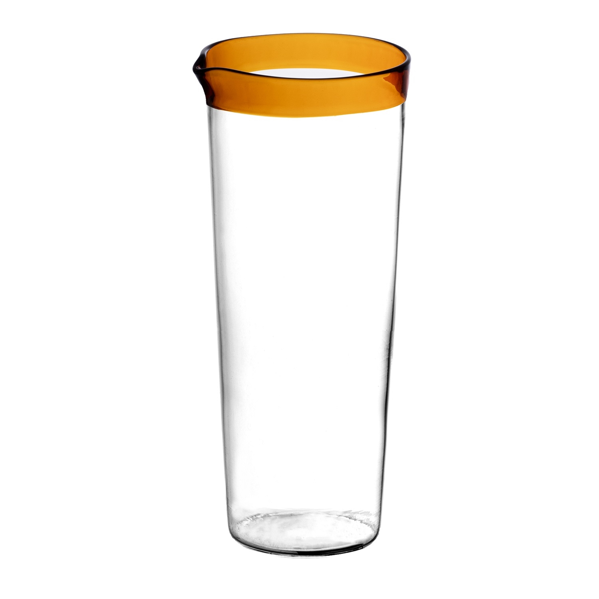 Tarifa Amber and Clear Glass 20 FL OZ Glass Carafe by Pomax