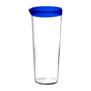 Tarifa Blue and Clear Glass 20 FL OZ Glass Carafe by Pomax