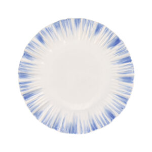 Bari Blue and White European Dinner Plate by viva by VIETRI