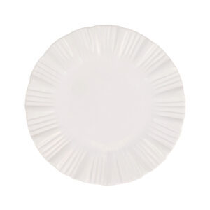 Bari White European Dinner Plate by viva by VIETRI