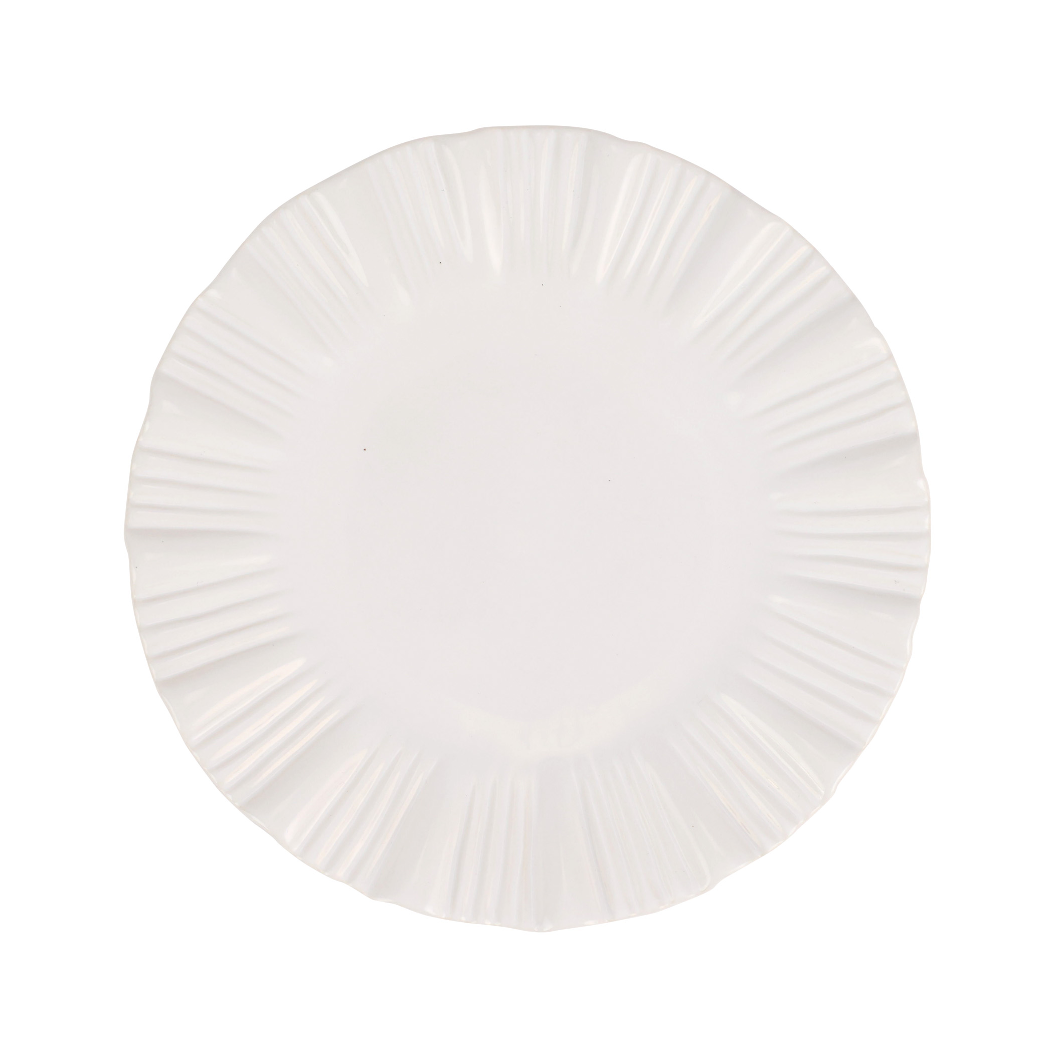 Bari White European Dinner Plate by viva by VIETRI