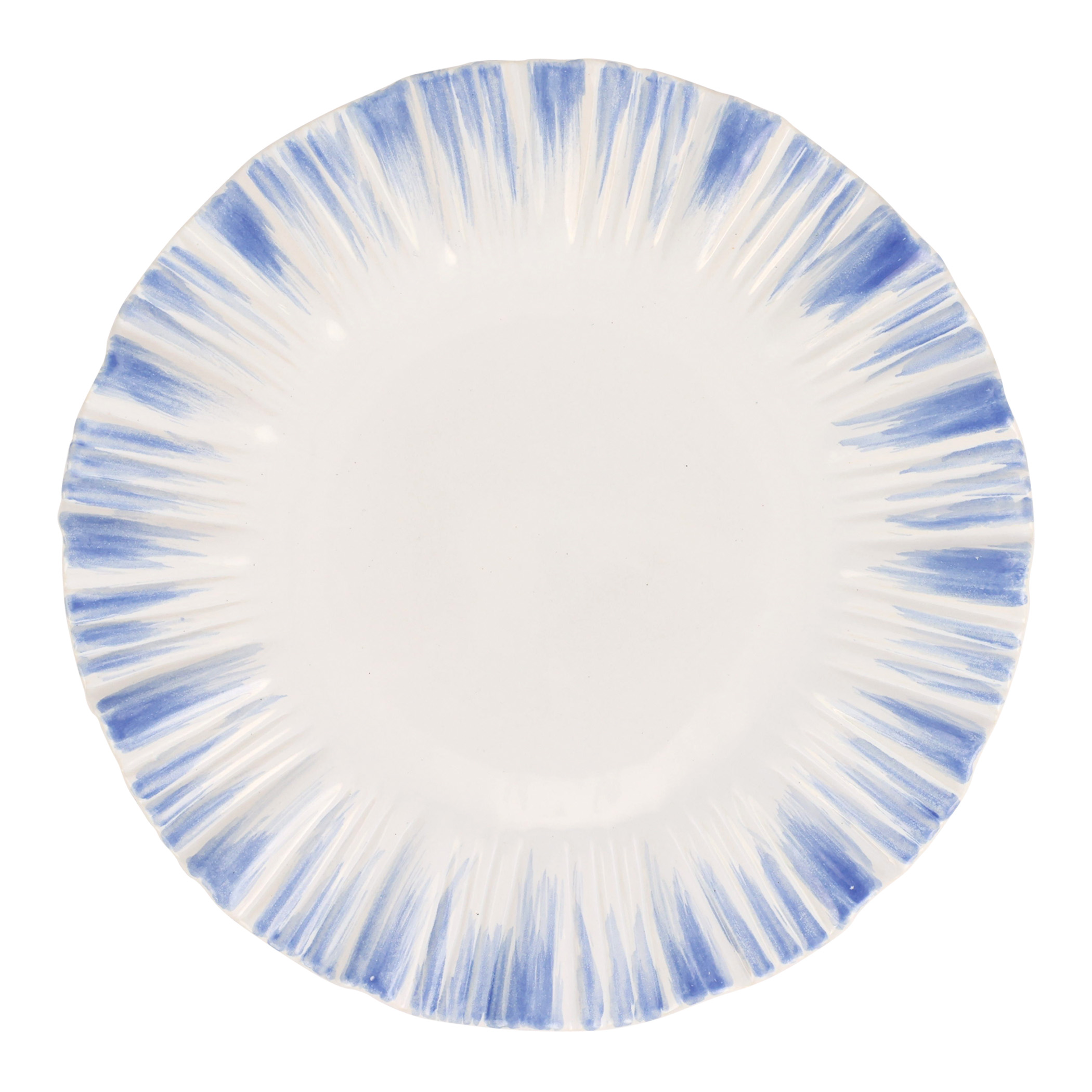 Bari Blue and White Small Round Platter by viva by VIETRI