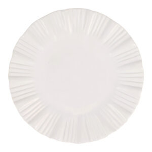 Bari White Small Round Platter by viva by VIETRI