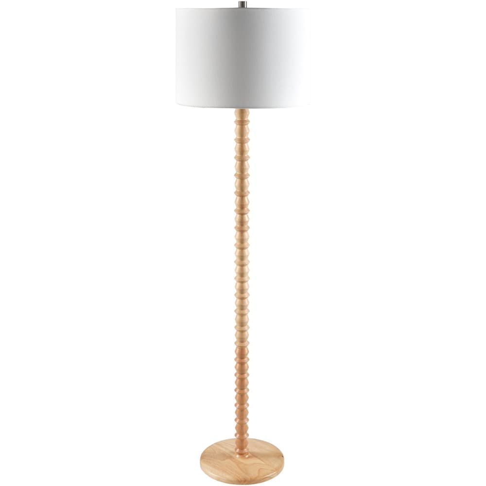 Padauk Beige Accent Floor Lamp by Livabliss