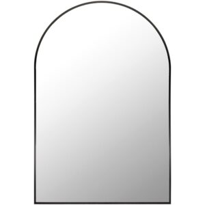 Aranya Matte Black Mantel Mirrors by Livabliss