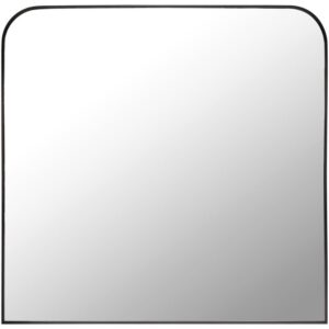 Aranya Matte Black Accent Mirror by Livabliss