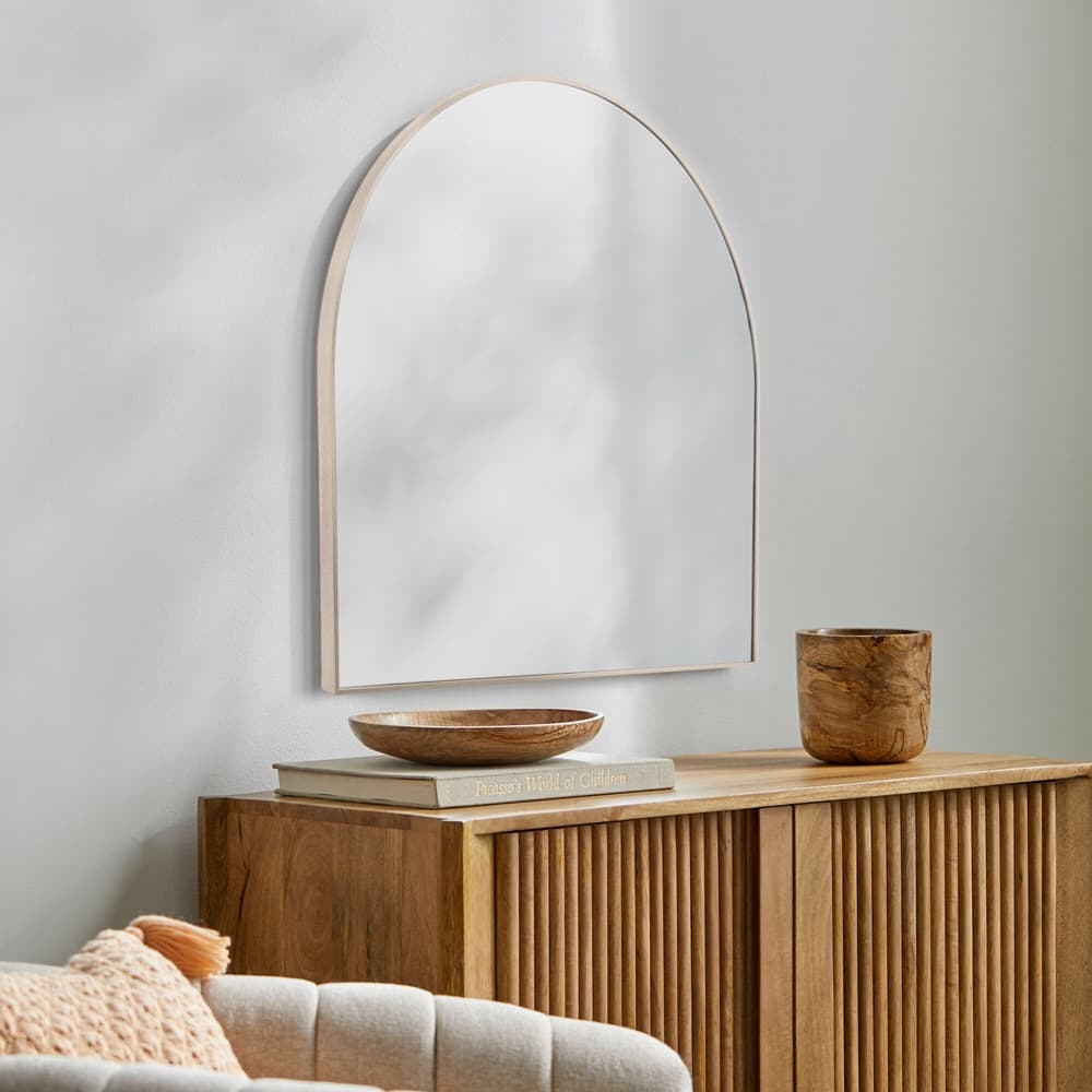 Aranya Natural Brown Mantel Mirrors by Livabliss - Image 5