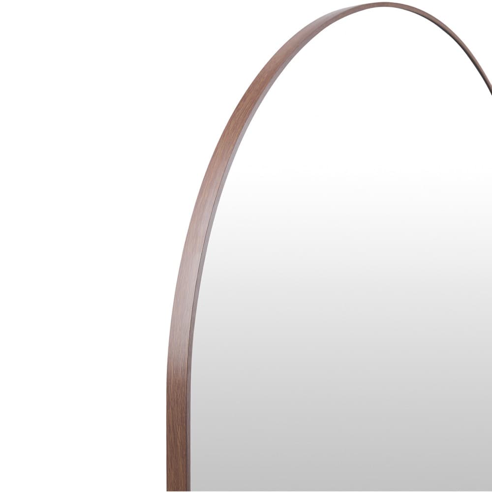 Aranya Natural Dark Brown Mantel Mirror by Livabliss - Image 3