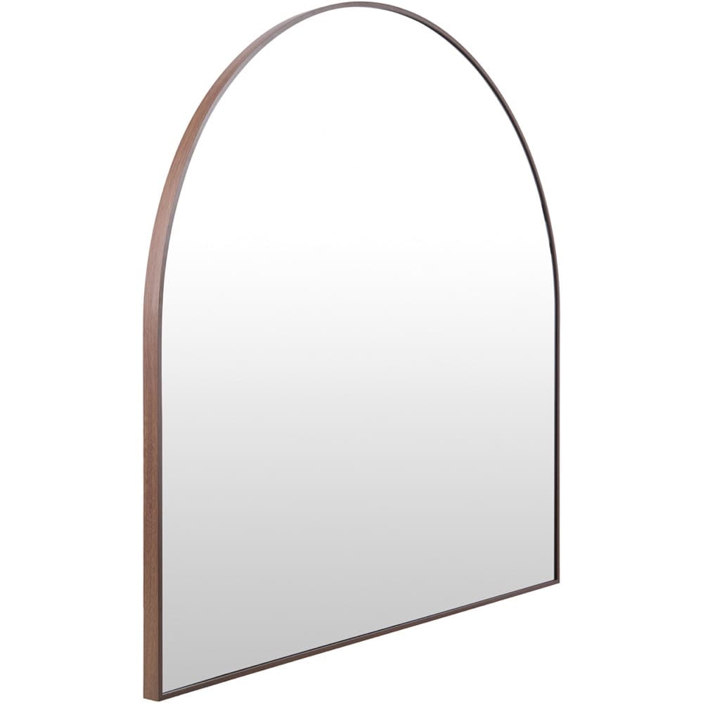 Aranya Natural Dark Brown Mantel Mirror by Livabliss - Image 2