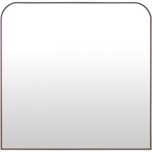 Aranya Natural Dark Brown Accent Mirror by Livabliss