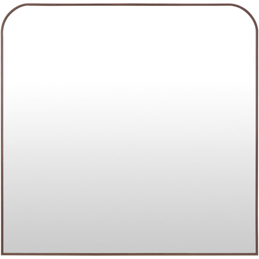 Aranya Natural Dark Brown Accent Mirror by Livabliss