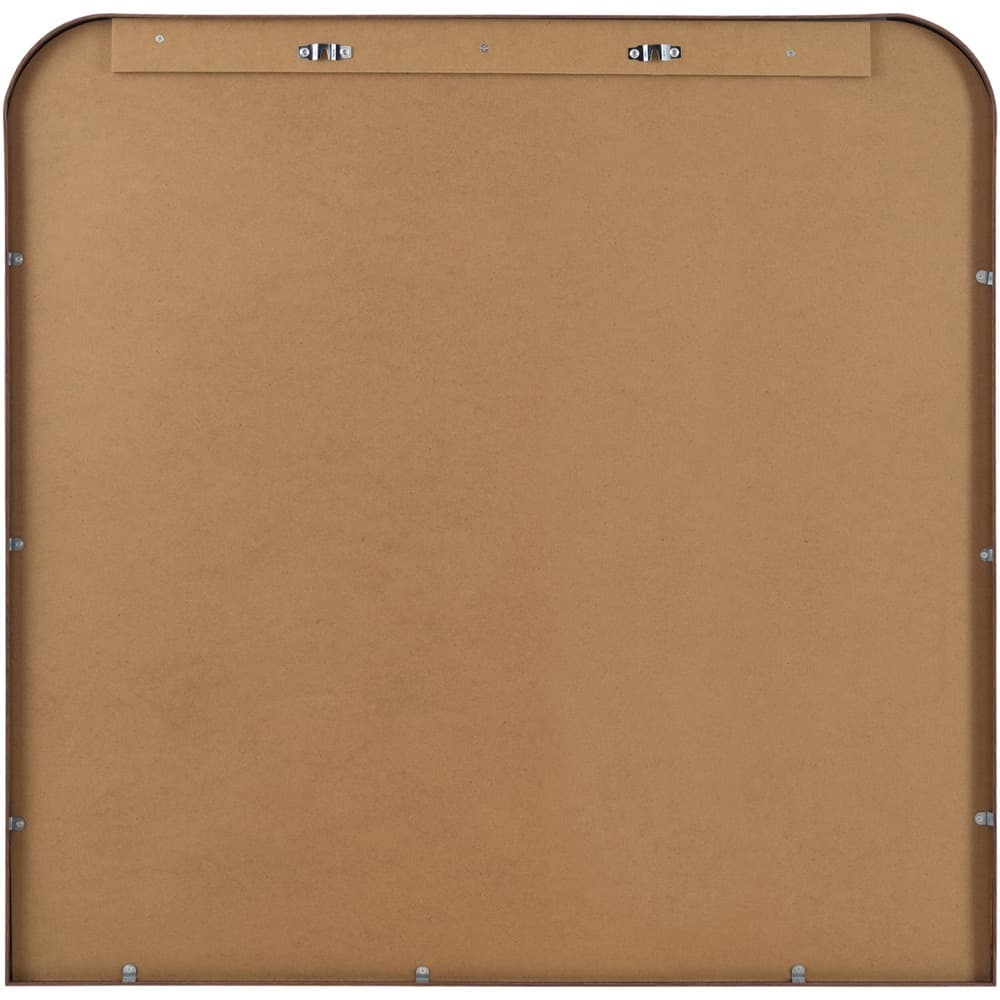 Aranya Natural Dark Brown Accent Mirror by Livabliss - Image 3