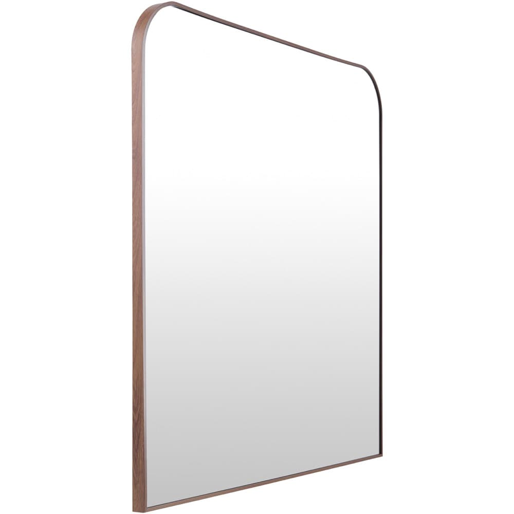 Aranya Natural Dark Brown Accent Mirror by Livabliss - Image 2