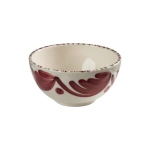 Casa Nuno Bowl, Pink with Palm Set of 2 by Abigails