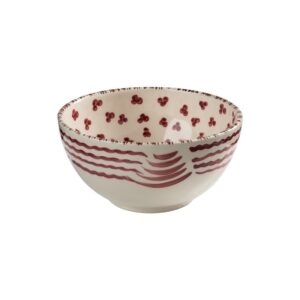 Casa Nuno Bowl, Pink with Pomegranate Set of 2 by Abigails