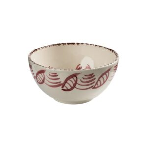 Casa Nuno Bowl, Pink with 3 Flowers Set of 2 by Abigails