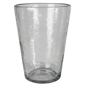 Large Rippled Glass Vase by HomArt