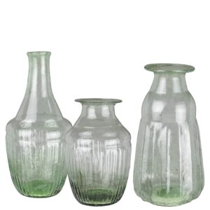 Matcha Pepper Glass Vase Set of 3 by HomArt