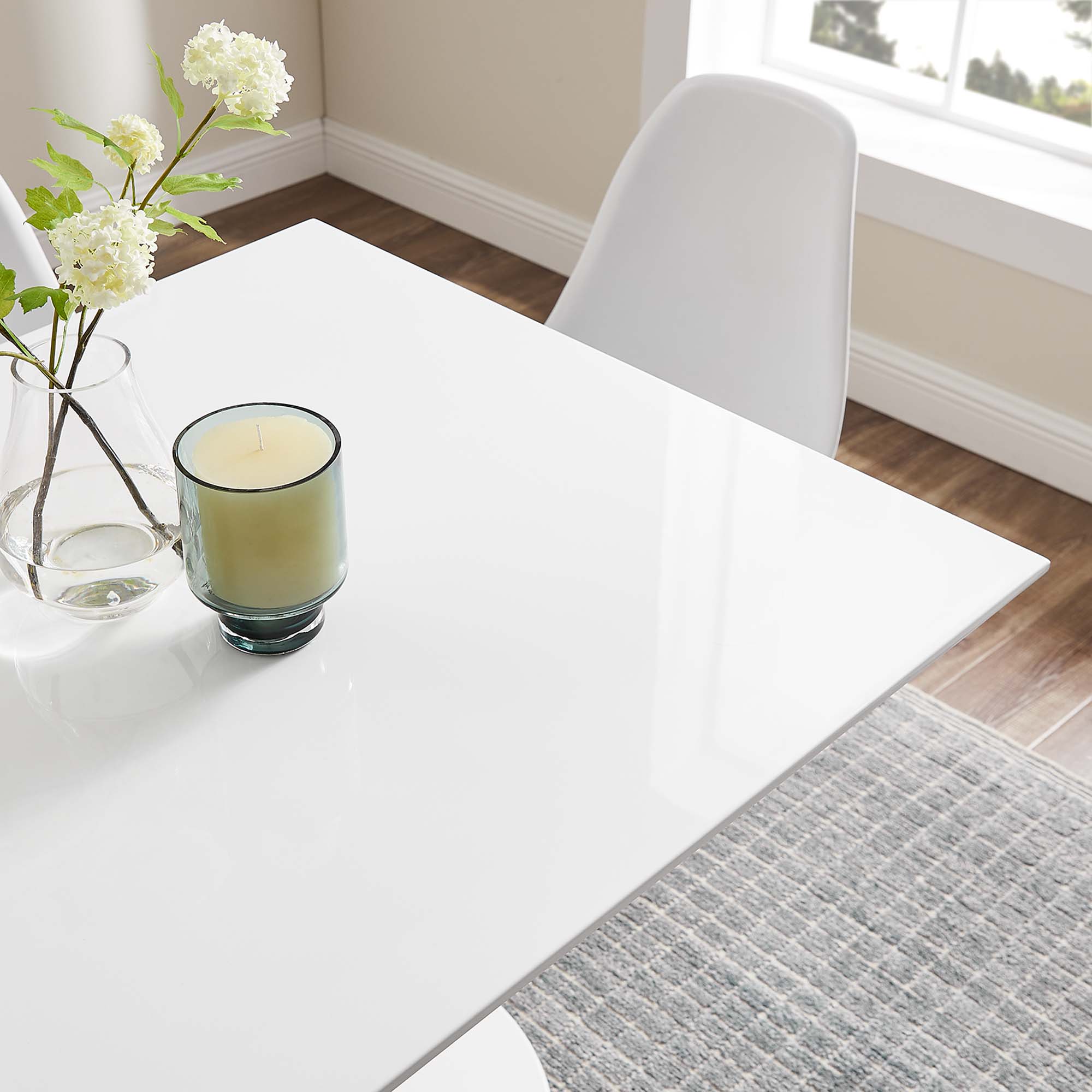 Lippa 36" Square Wood Dining Table by Modway - Image 7