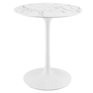 Lippa 28" Round Faux Marble Dining Table by Modway