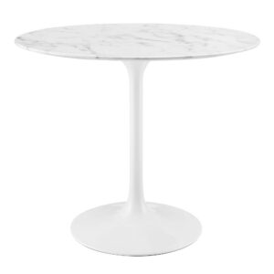 Lippa 36" Round Faux Marble Dining Table by Modway