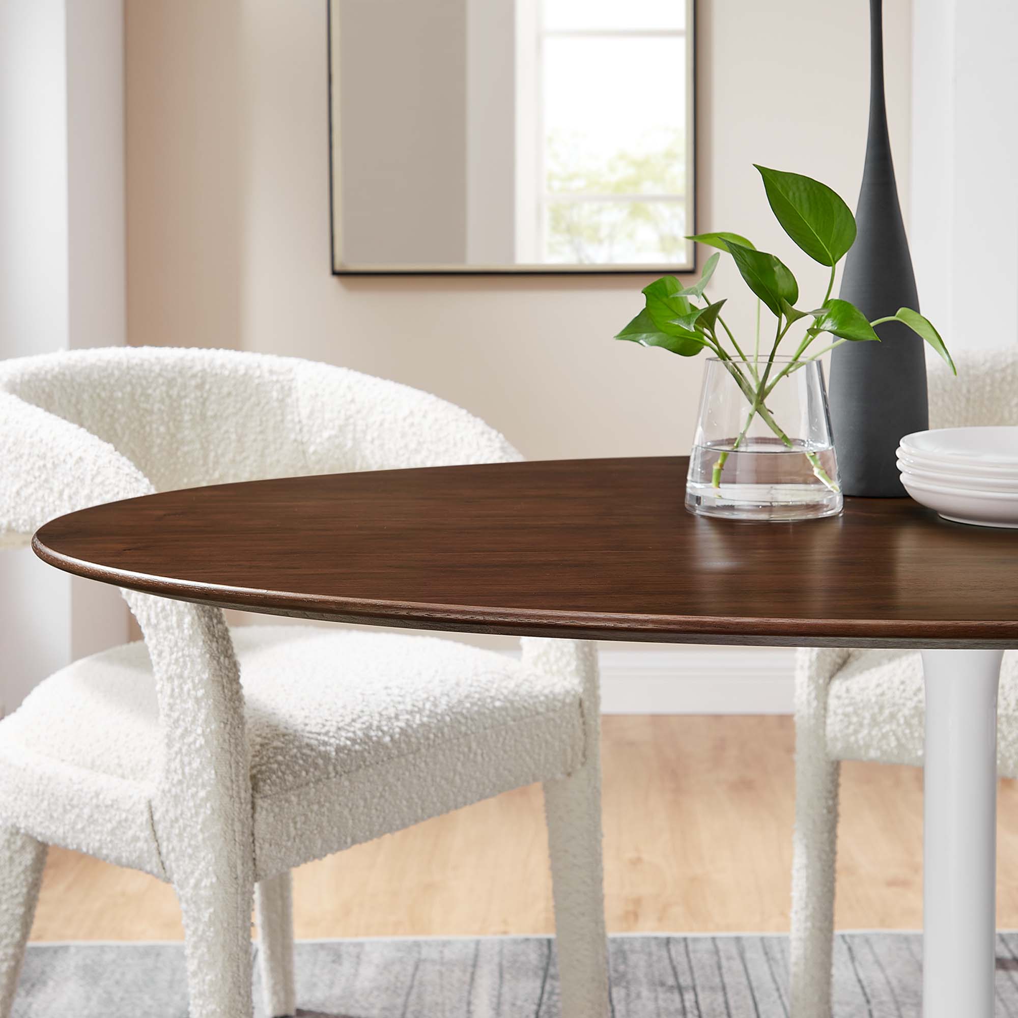 Lippa 60" Oval Wood Dining Table by Modway - Image 7
