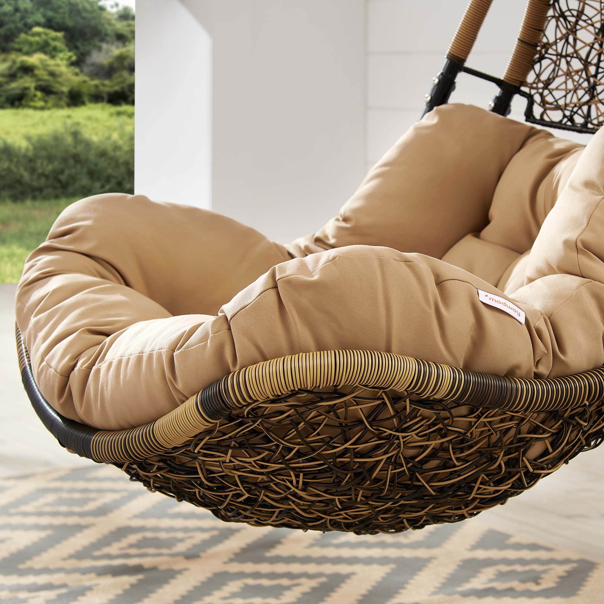 Abate Wicker Rattan Outdoor Patio Swing Chair by Modway