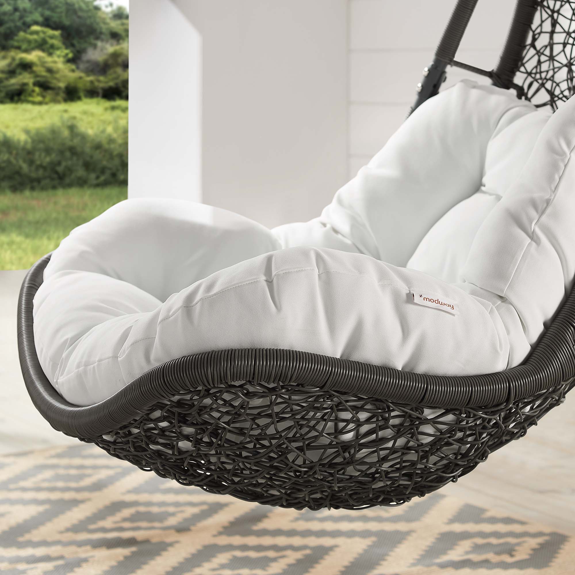 Abate Wicker Rattan Outdoor Patio Swing Chair by Modway