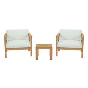 Bayport 3 Piece Outdoor Patio Teak Set by Modway