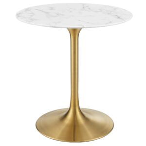 Lippa 28" Round Faux Marble Dining Table by Modway
