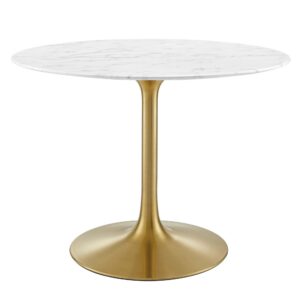 Lippa 40" Round Faux Marble Dining Table by Modway