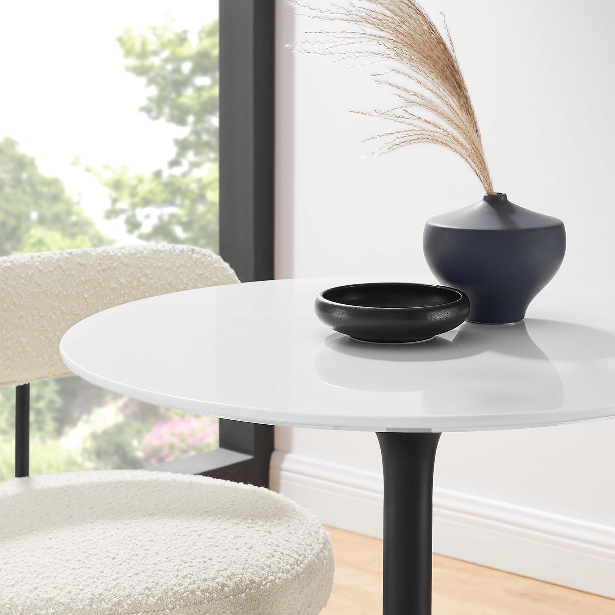Lippa 28" Round Wood Dining Table by Modway - Image 7
