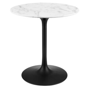 Lippa 28" Round Faux Marble Dining Table by Modway